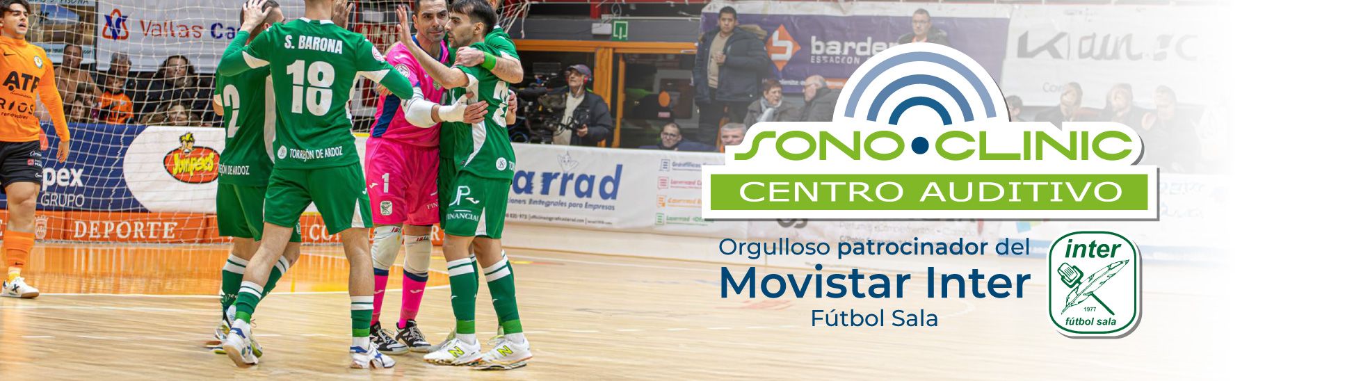 Sonoclinic, orgulloso patrocinador del Movistar Inter Fútbol Sala