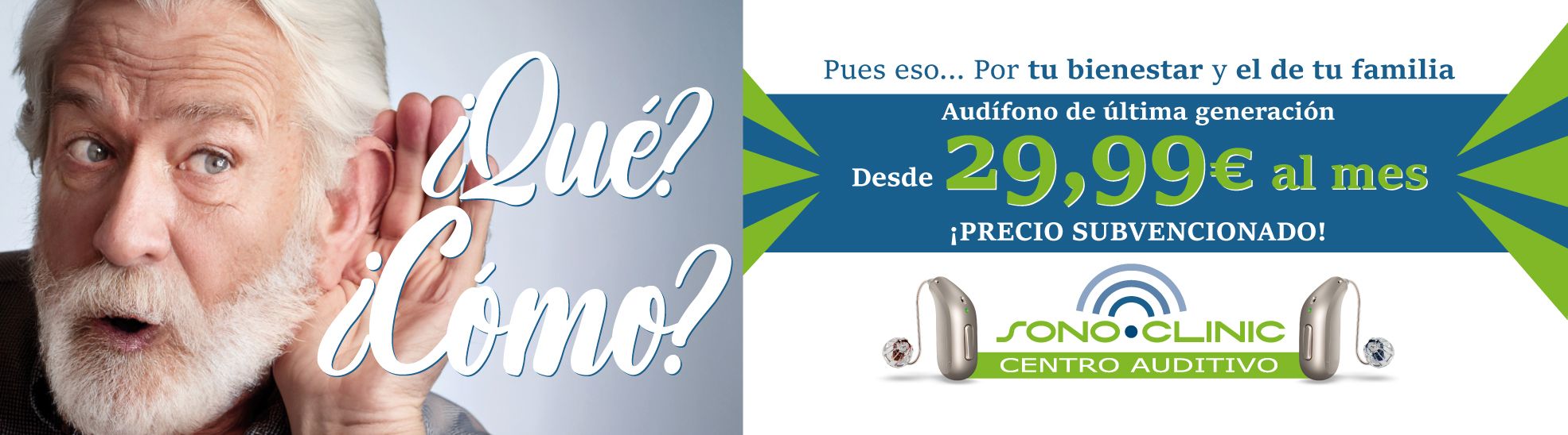 Audífonos al alcance de todos, desde 29,99€ al mes