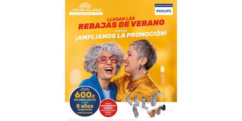 Rebajas de Verano en Centros Auditivos SonoClinic